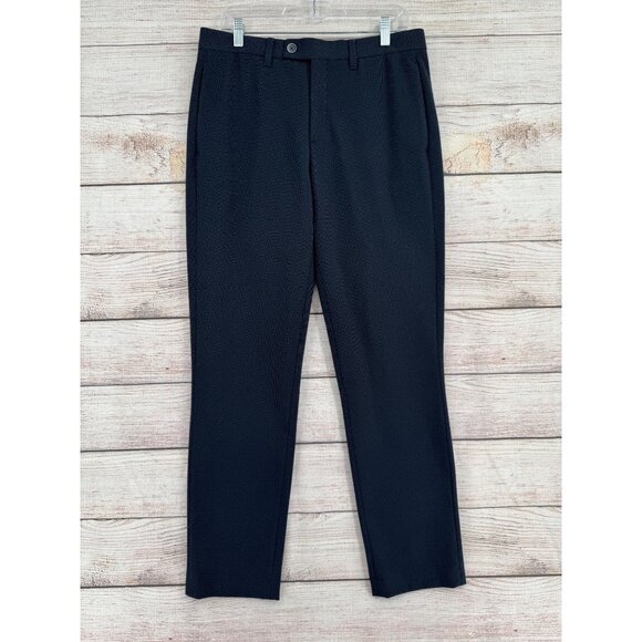 Ted Baker London Dot Textured Dress Pants Slacks Men's 32R Navy Blue